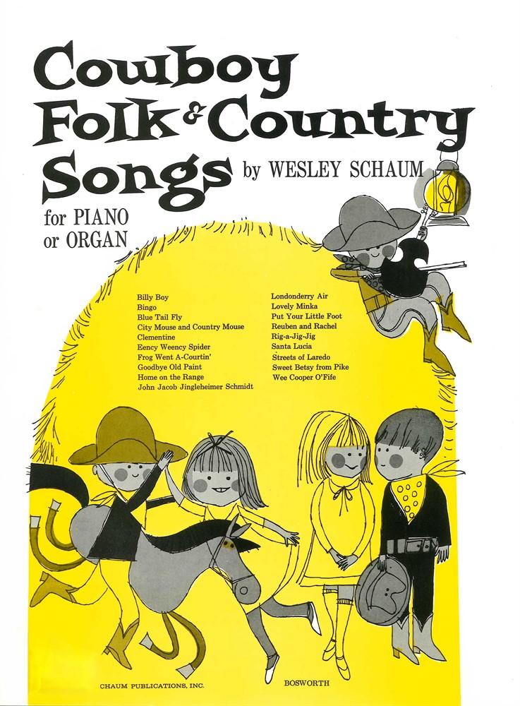 Cowboy Folk &amp; Country Songs for Piano or Organ