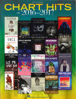 Chart Hits Of 2016-2017 Easy Piano