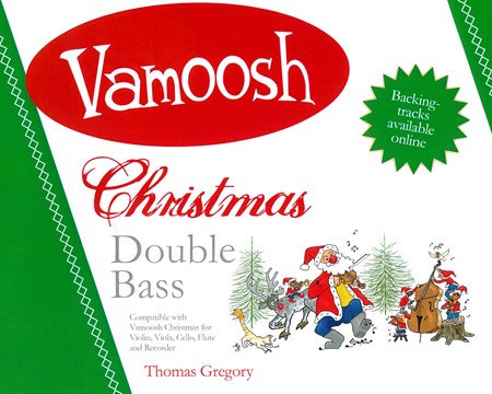 Omslag till nothäftet Vamoosh Christmas Double Bass med julsånger för kontrabas